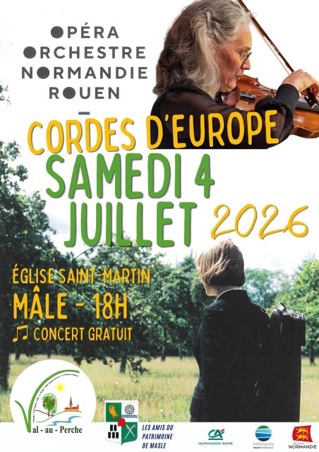 #concert 🎻L’Ensemble de l’Opéra Normandie Roue sera en concert samedi 4 juillet à @valauperche61260🎶La ville de Val-au-Perche propose un concert gratuit le samedi 4 juillet à 18h à l’église Saint-Martin de Mâle intitulé « Cordes d’Europe ».🎶Et si la musique savante avait commencé dans les villages ? Ce concert rend hommage à l’âme populaire de l’Europe centrale, de la Hongrie à la Bohème. Sous les archets d’un orchestre à cordes, trois grands compositeurs révèlent leur amour du folklore. Brahms ouvre le bal avec ses Danses hongroises, véritables bijoux de virtuosité et d’élégance, inspirées de mélodies tziganes croisées à Vienne. Avec Bartók, c’est une autre approche : collectées sur le terrain en Transylvanie, ses Danses roumaines traduisent un travail d’ethnologue autant que de styliste musical. Ici, les rythmes claquent et les modes populaires remplacent l’harmonie classique. Puis, avec Dvořák, la fougue laisse place à la tendresse : sa Sérénade pour cordes, traversée de lyrisme et d’émotion, déploie une écriture où la musique populaire devient poésie. Trois manières de faire chanter les peuples, trois regards sur un demi-siècle de tradition recomposée.« Ce concert, organisé en partenariat avec les Amis du Patrimoine de Masle, s’inscrit dans la saison culturelle des Esti’VAL avec concerts, cinéma en plein air, après-midi jeux, activités jeunesse et feu d’artifice sont prévus cet été » explique Michel Llorens, Adjoint délégué à la Culture.🎻Concert « Cordes d’Europe »
🎶 @orchestre_regional_normandie
📆Samedi 4 juillet 2026 – 18h
📍Église Saint-Martin de Mâle
👛Gratuit