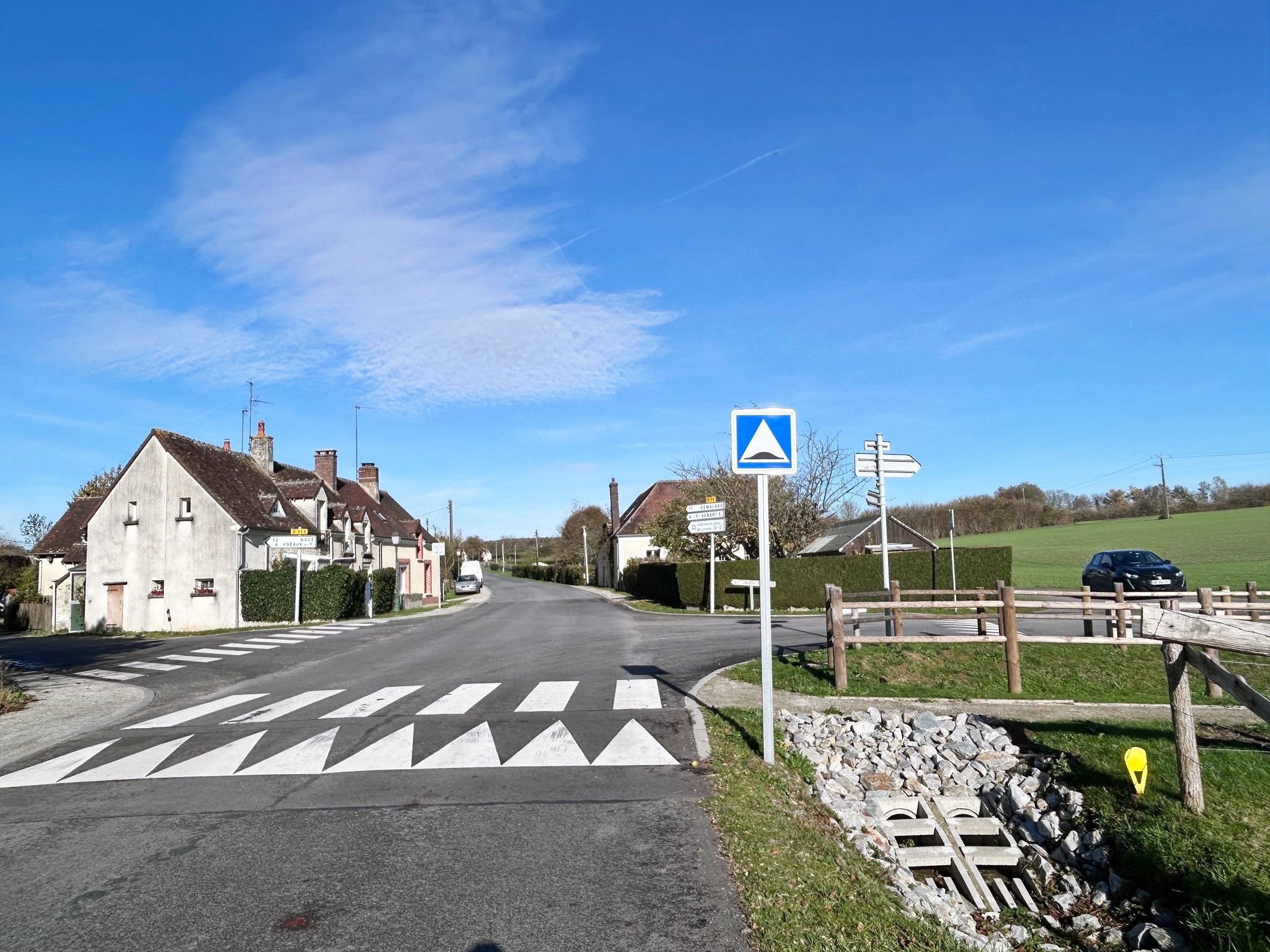 Travaux de sécurisation "La grandinière" - photo avec dos d'ane