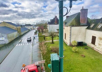 Caméra de vidéoprotection - Photo d'une rue vue de haut