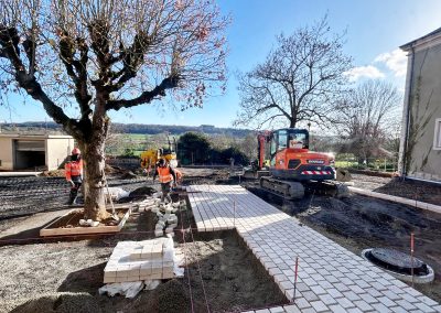 Travaux du parvis Salle Jean Beaudoux