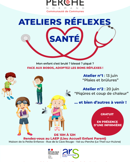 Ateliers parents réflexes santé les 13 et 20 juin