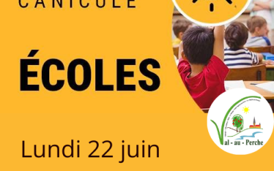 Adaptation de l’accueil scolaire face à la vague de chaleur – lundi 22 et mardi 23 juin 2026