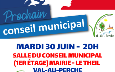 Conseil municipal mardi 30 juin 2026
