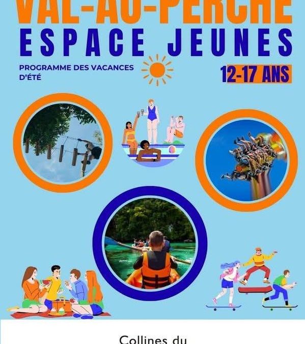 Le programme d&rsquo;été de l&rsquo;Espace Jeunes, site de Val-au-Perche, est arrivé !