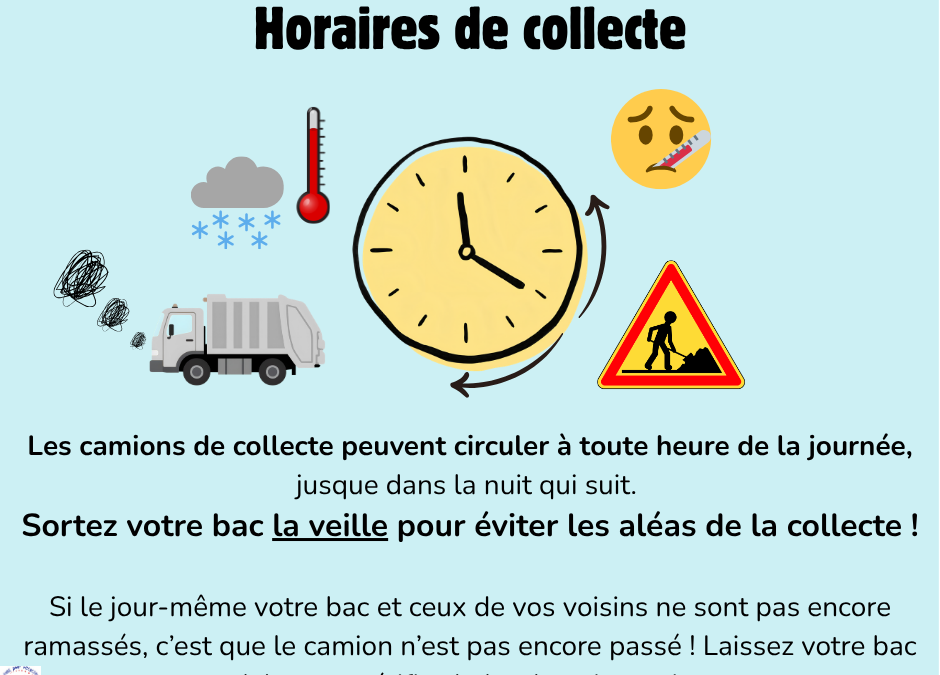 Consignes de tri et sur les horaires de collecte