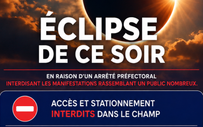 Éclipse de ce soir : changement important.