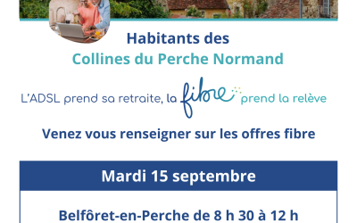 Habitants des Collines du Perche Normand, la fibre arrive !