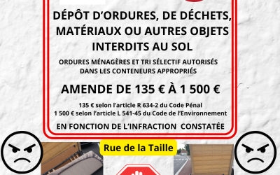 Dépôts sauvages : ÇA SUFFIT !