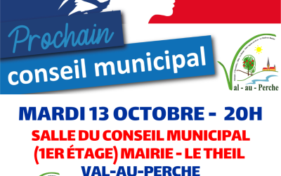 Conseil municipal – mardi 13 octobre 2026